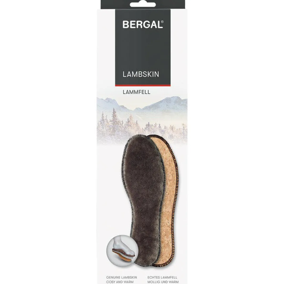 Bergal Einlegesohle Lammfell