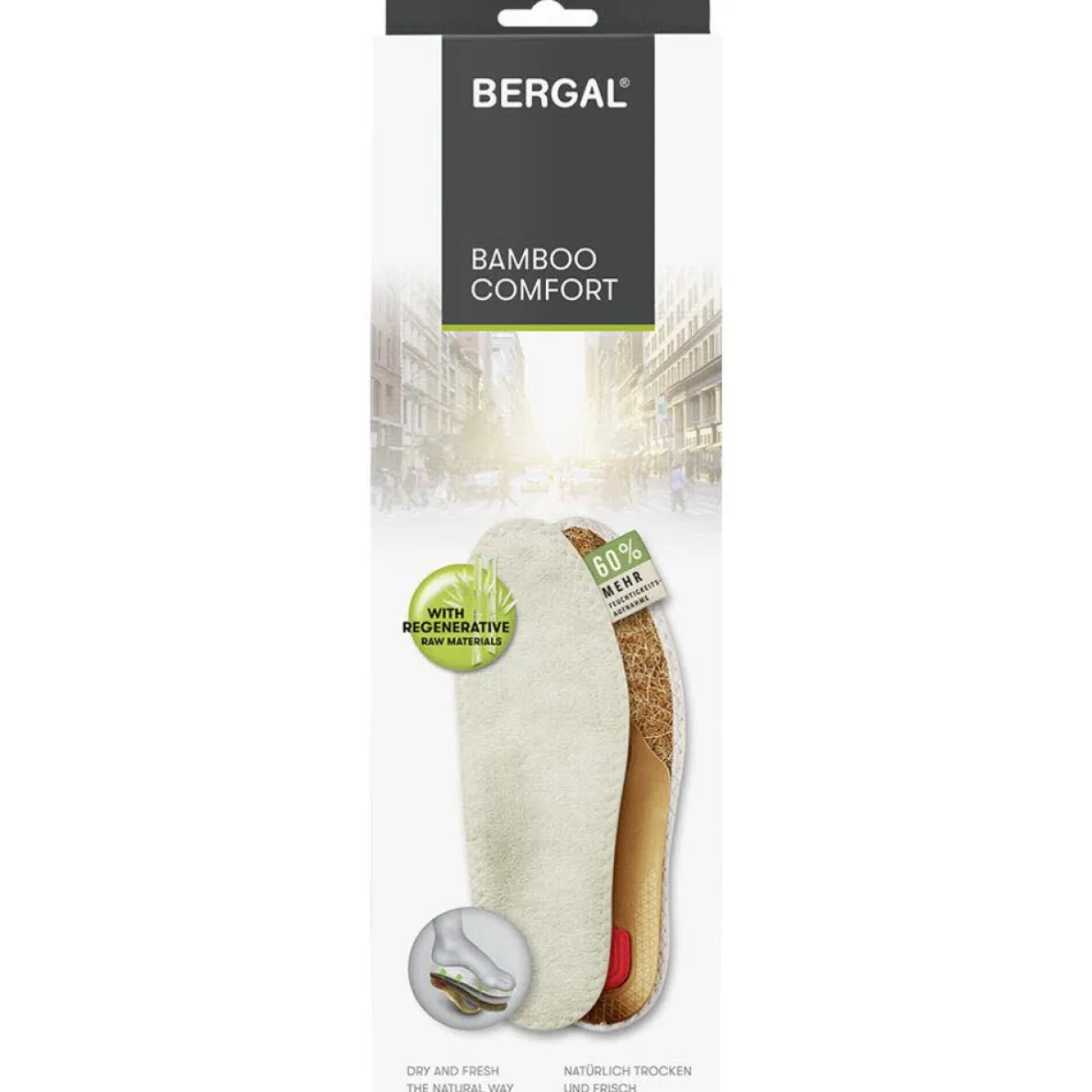 Bergal Einlegesohle Bamboo Comfort