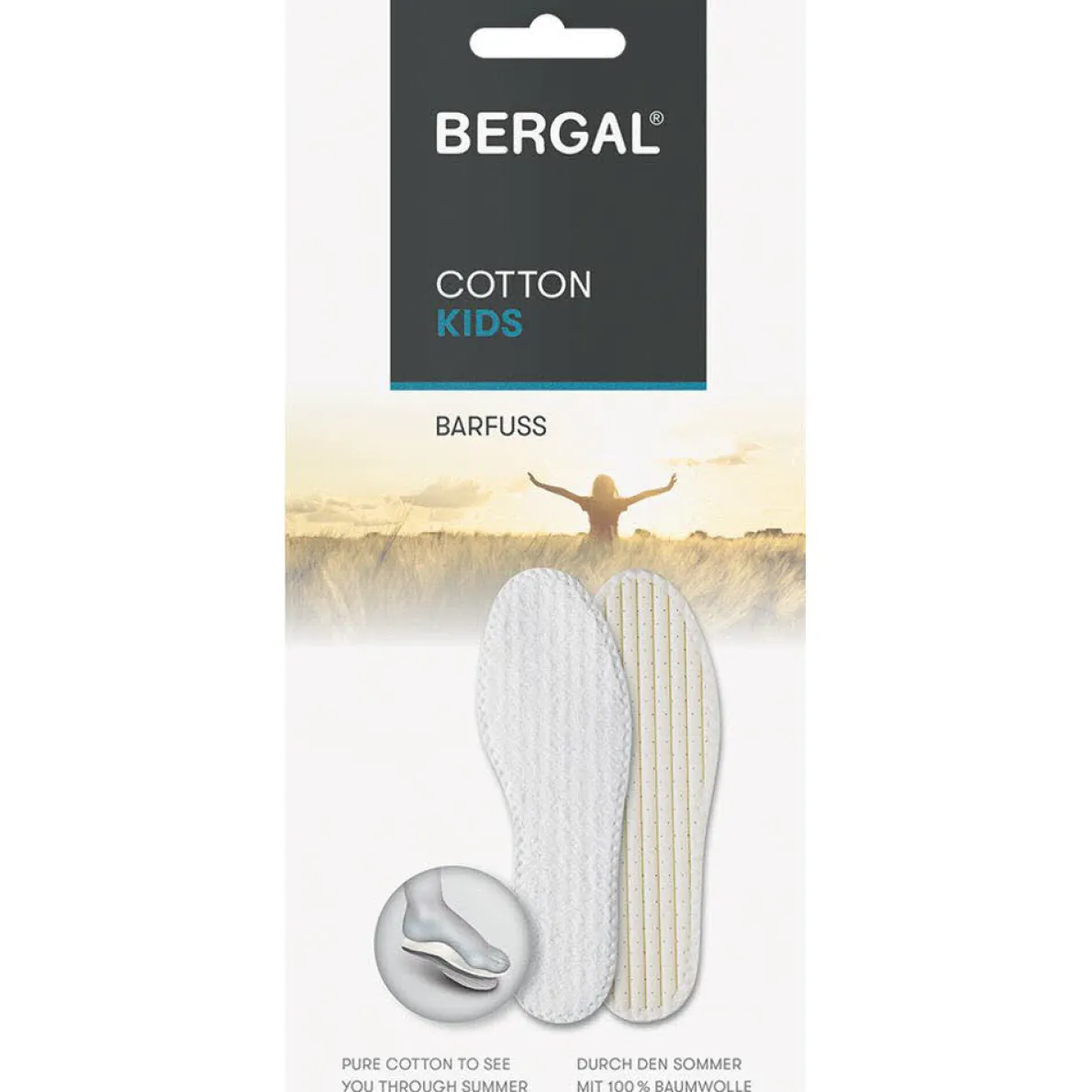 Bergal Einlegesohle Cotton Kids