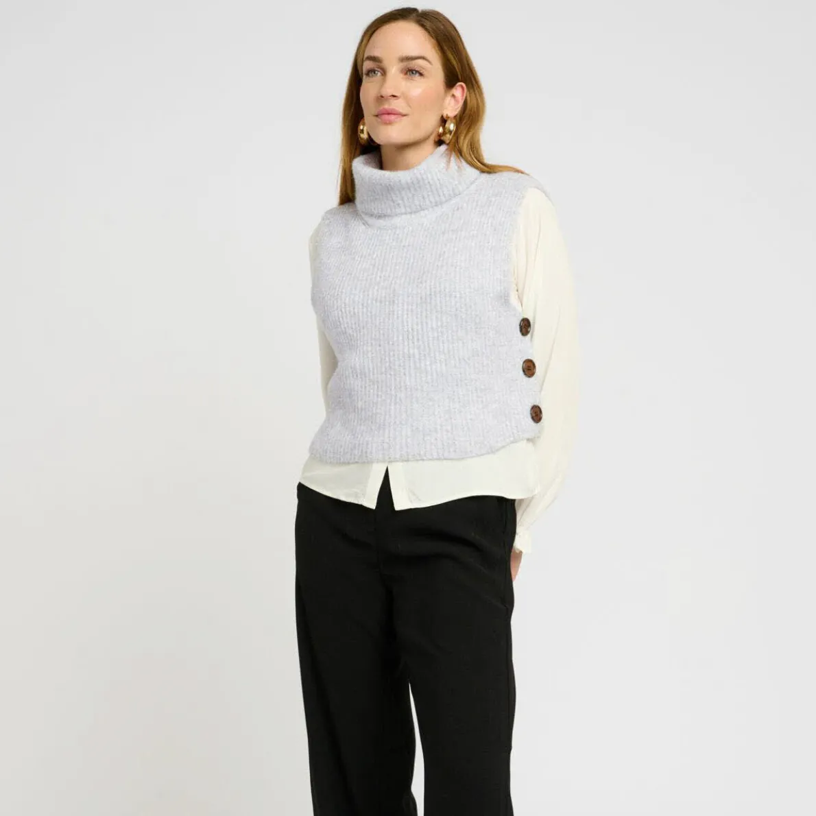 Cream Pullunder CRStarfi Short Knit Slipover