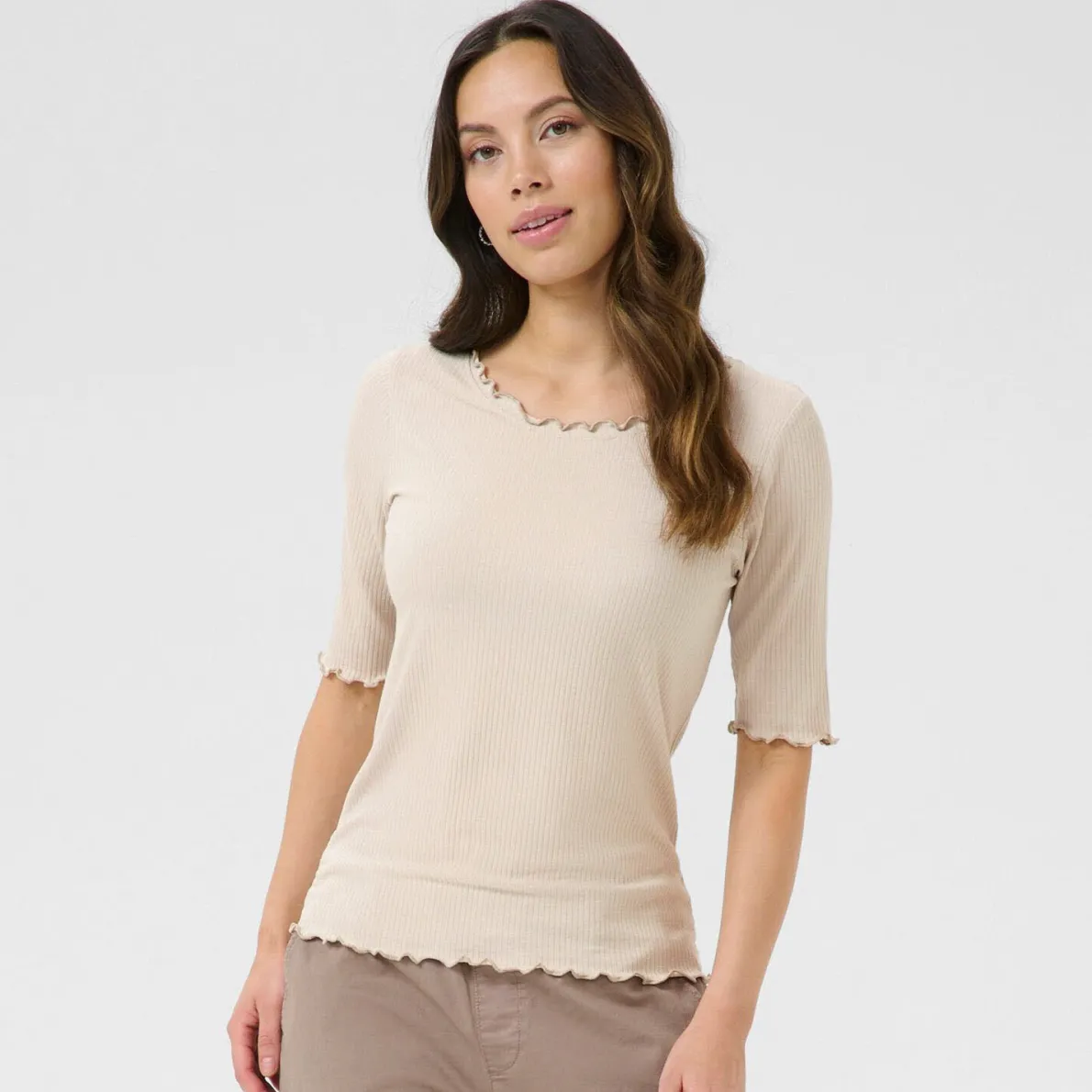 Cream Shirt CRRibba