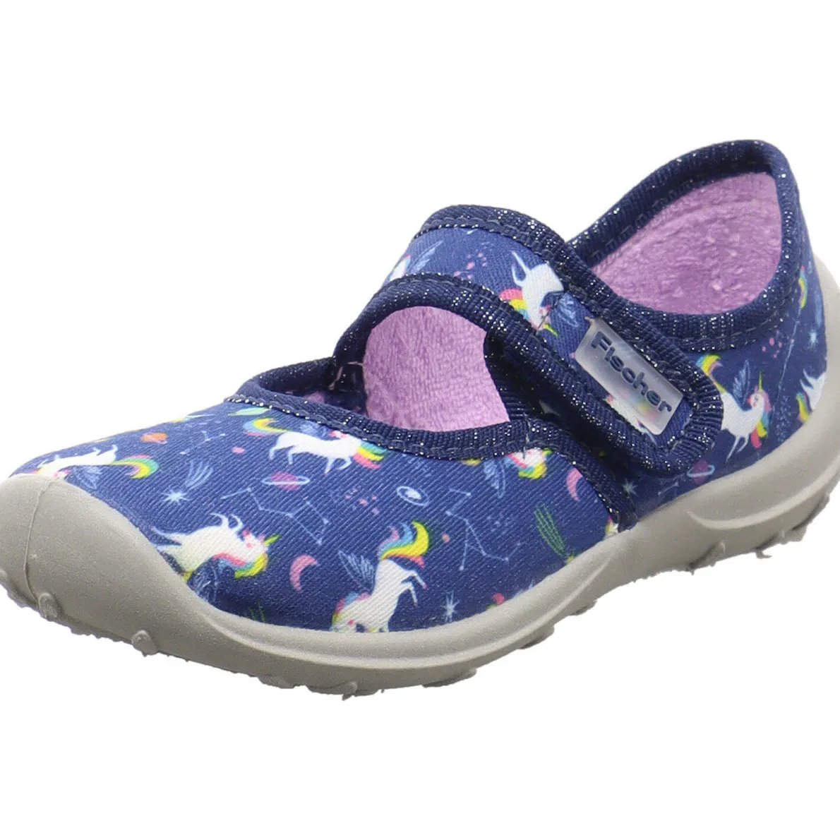 Fischer Markenschuh Hausschuh Einhörner