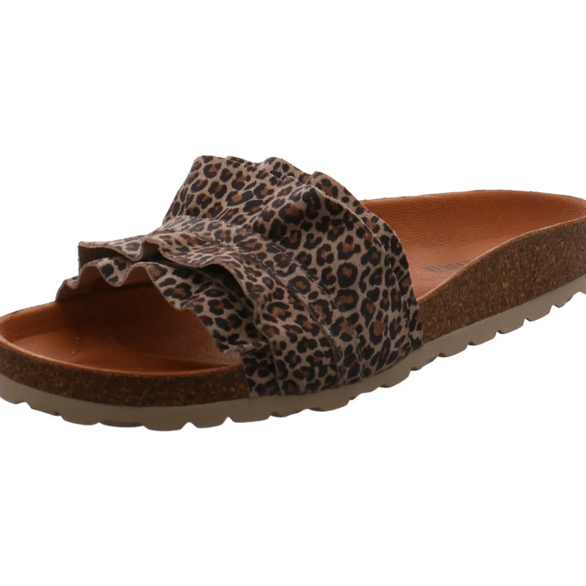 Verbenas Pantolette Rocio Serraje Volante Leopardo