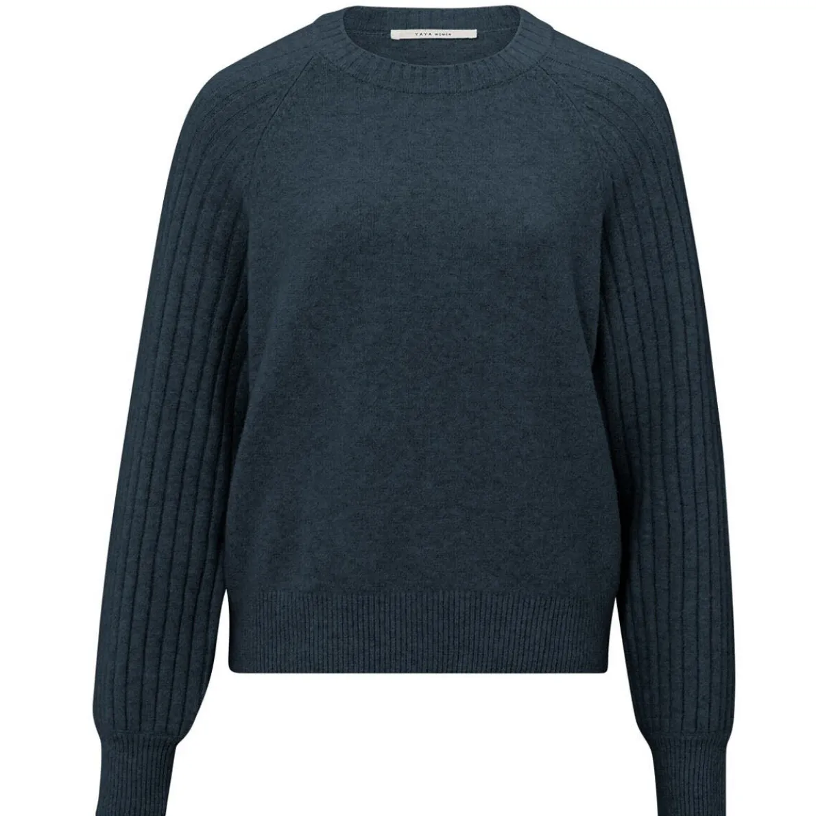 Yaya Pullover Rib Mixed Sweater